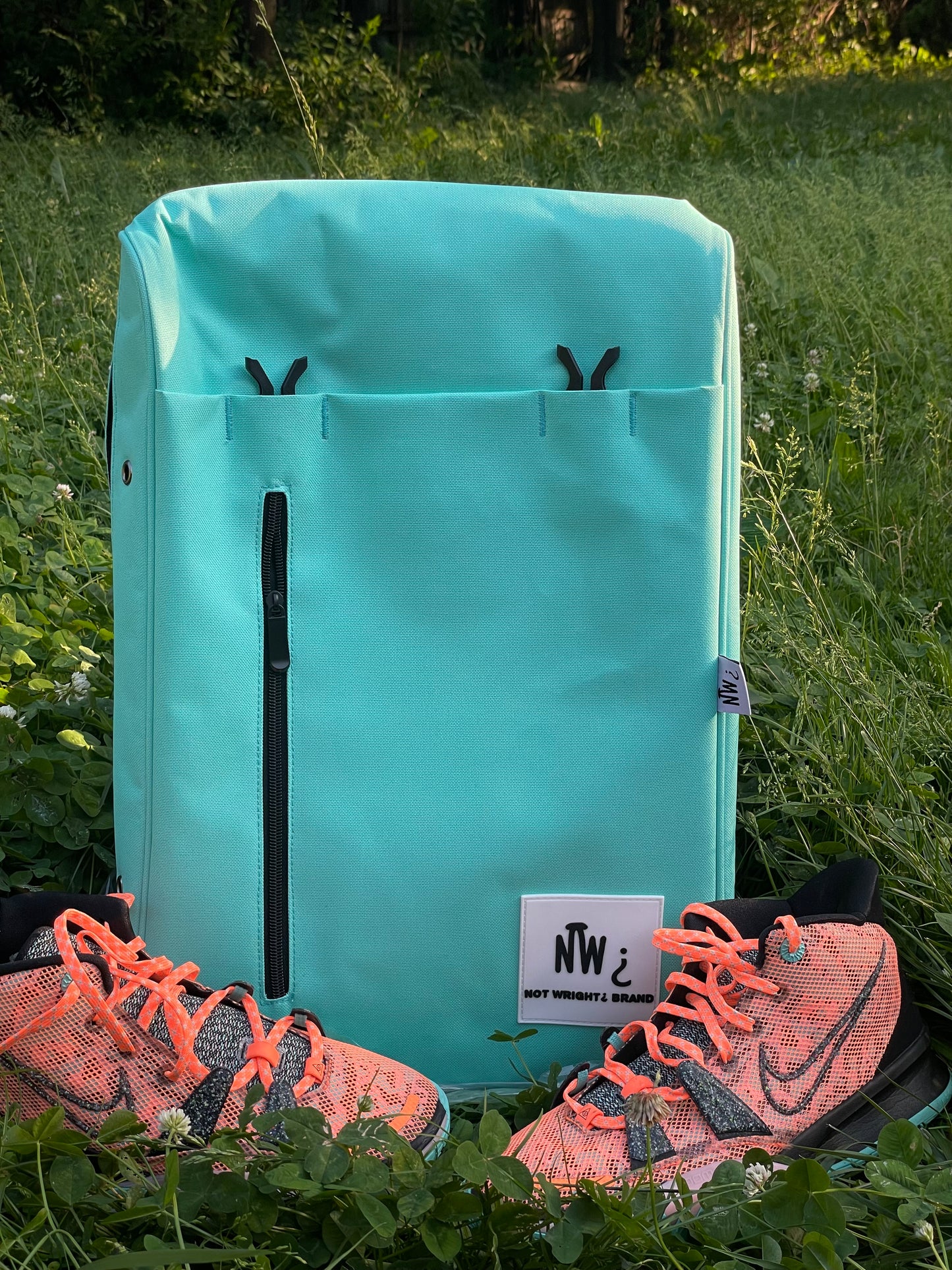 Sneaker Travel Backpack II: (Seafoam Green)